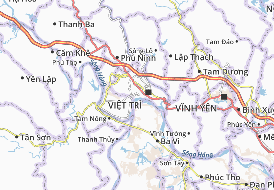 Karte Stadtplan Minh Nông