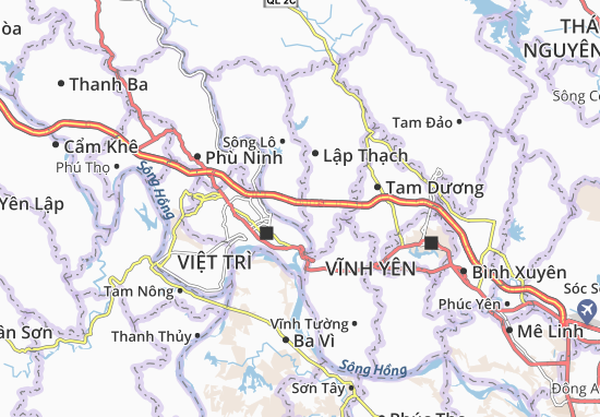 Karte Stadtplan Cao Phong