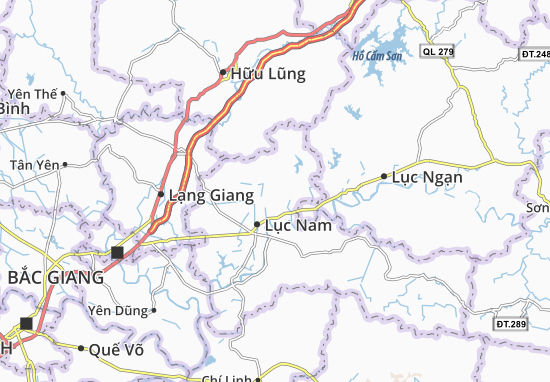 Karte Stadtplan Đông Phú