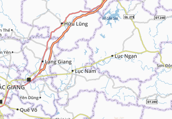 Karte Stadtplan Đông Hưng