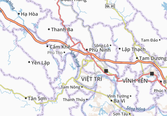 Karte Stadtplan Tiên Kiên