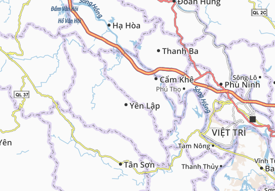 Kaart Plattegrond Hương Lung