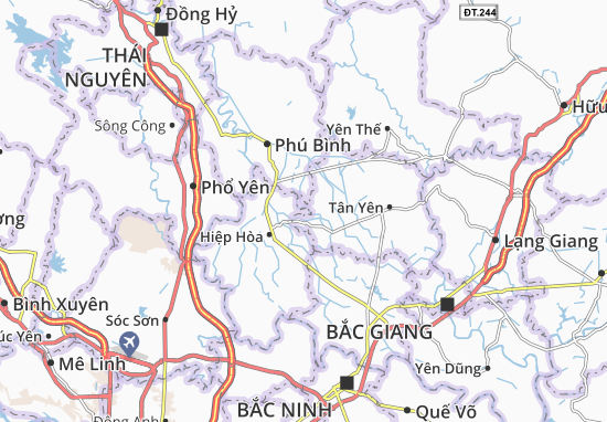 Kaart Plattegrond Hoàng Thanh