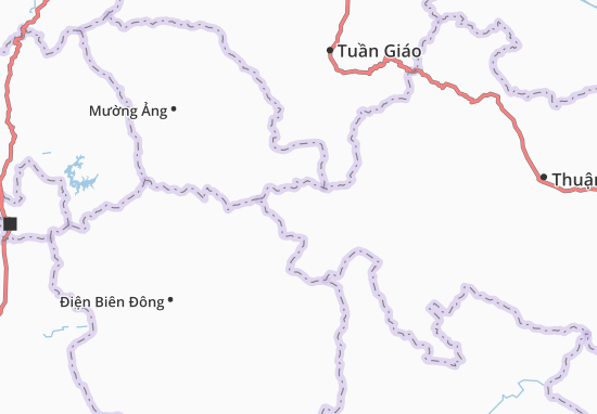 Karte Stadtplan Mường Bám