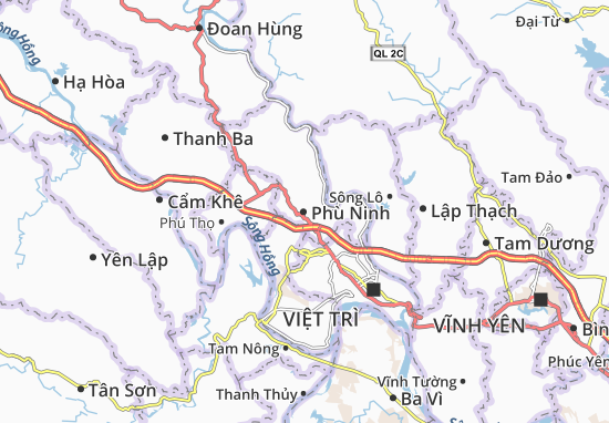 Kaart Plattegrond Phù Ninh