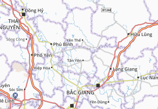 Karte Stadtplan Liên Sơn