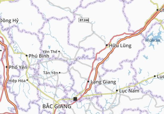 Karte Stadtplan Đông Sơn