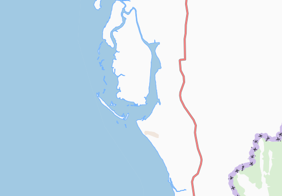 Karte Stadtplan Coxs Bazar