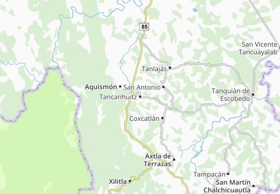 Tancanhuitz Map