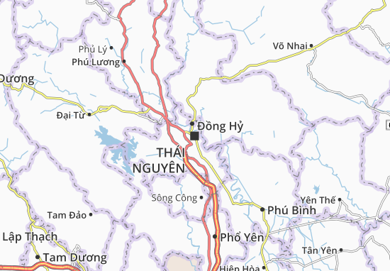Karte Stadtplan Thái Nguyên