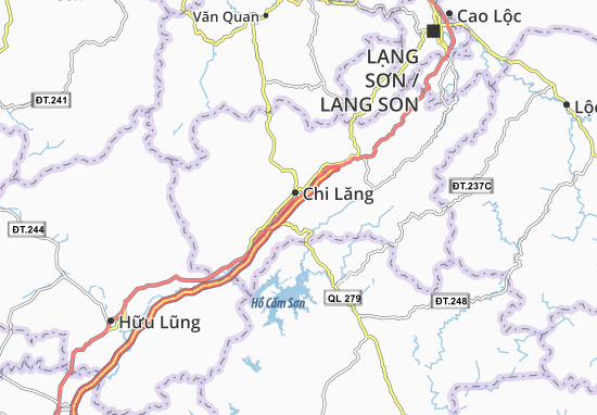 Karte Stadtplan Quang Lang