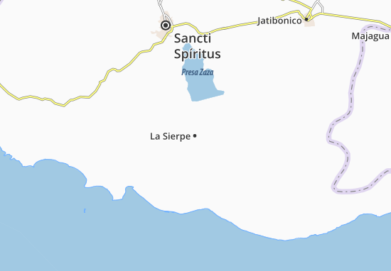 Kaart Plattegrond La Sierpe