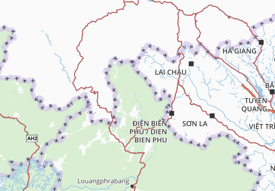 Kaart Plattegrond Phongsali