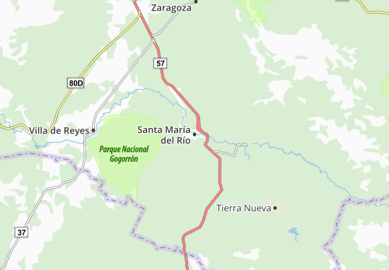 Mapa Santa María del Río