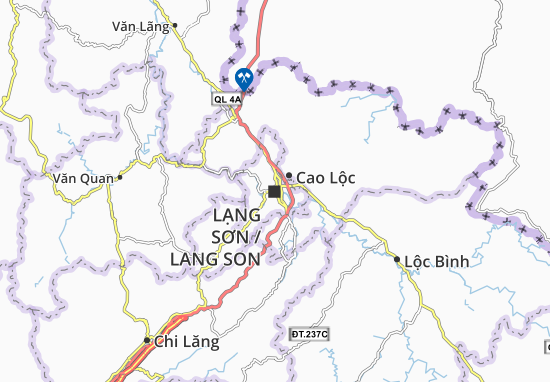Kaart Plattegrond Lạng Sơn