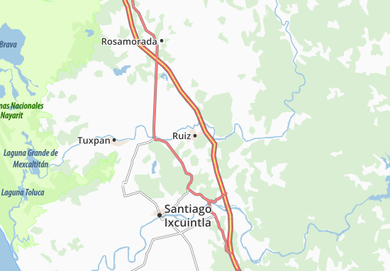 Karte Stadtplan Ruiz