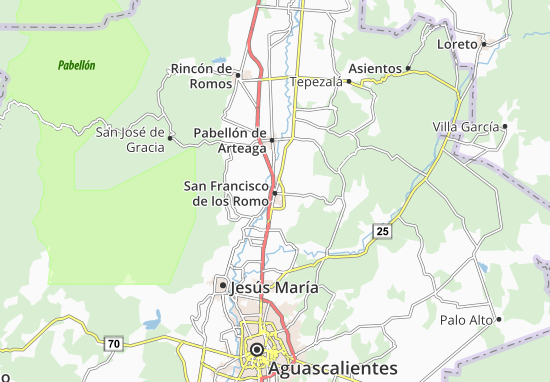 San Francisco De Los Romo Map Detailed Maps For The City Of San Francisco De Los Romo Viamichelin