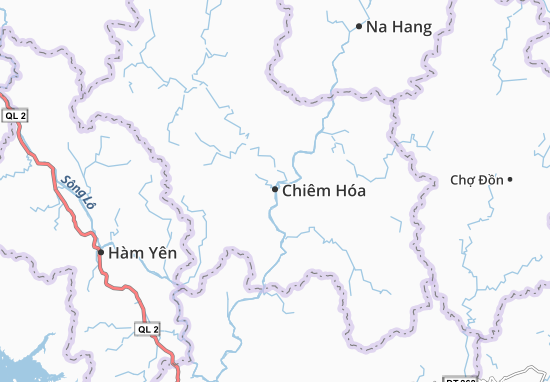 Kaart Plattegrond Chiêm Hóa