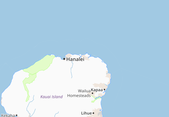 Karte Stadtplan Kilauea