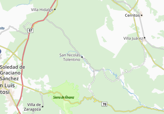 Mapa San Nicolás Tolentino