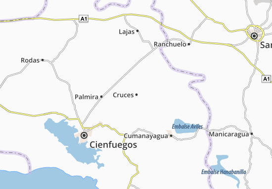 Karte Stadtplan Cruces