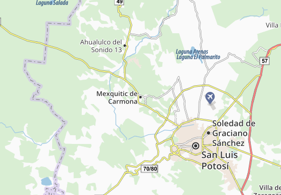 Mapa Mexquitic de Carmona