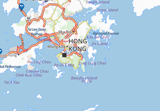 Karte Stadtplan Shau Kei Wan