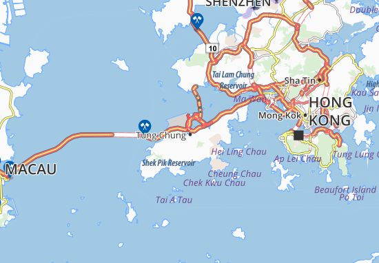 Karte Stadtplan Tung Chung