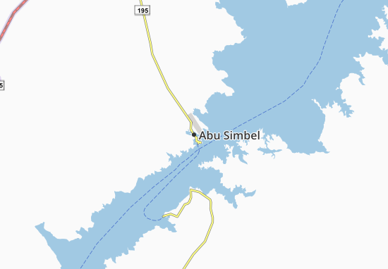 Mapa Abu Simbel
