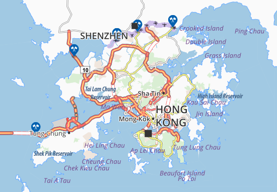 Mapa Sheung Kwai Chung