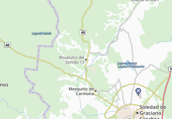 Mapa Ahualulco del Sonido 13