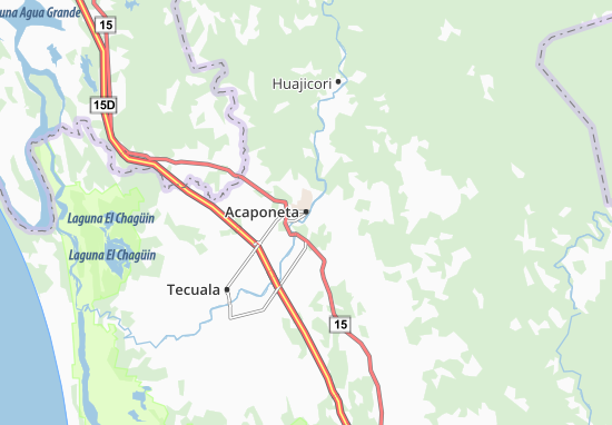 Karte Stadtplan Acaponeta