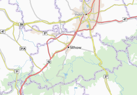 Mapa Mhow