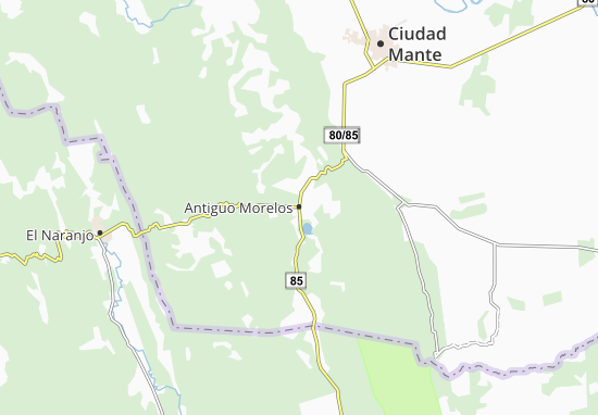 Kaart Plattegrond Antiguo Morelos