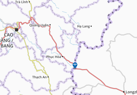 Karte Stadtplan Cách Linh