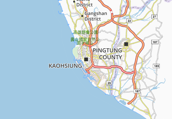 Carte-Plan Kaohsiung