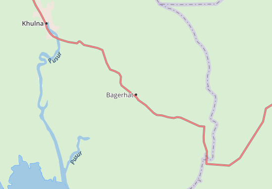Karte Stadtplan Bagerhat