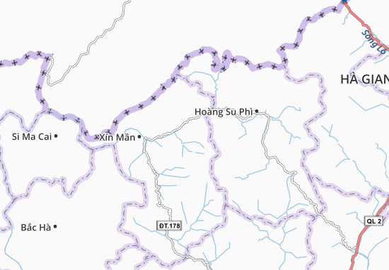 Karte Stadtplan Ngán Chiên
