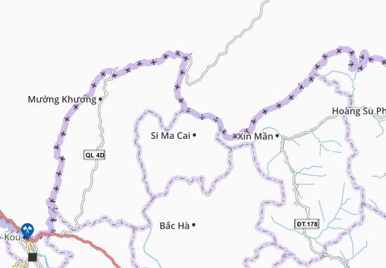 Karte Stadtplan Si Ma Cai