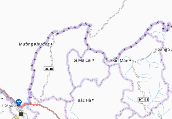 Karte Stadtplan Nàn Sán