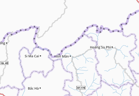 Karte Stadtplan Chí Cà