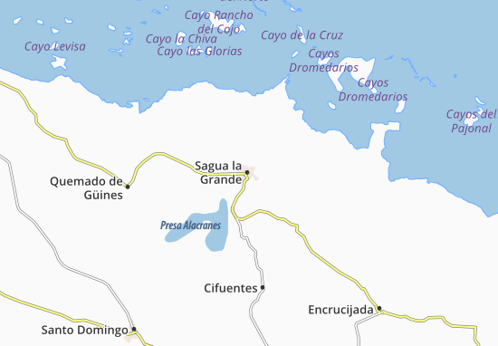 Kaart Plattegrond Sagua la Grande