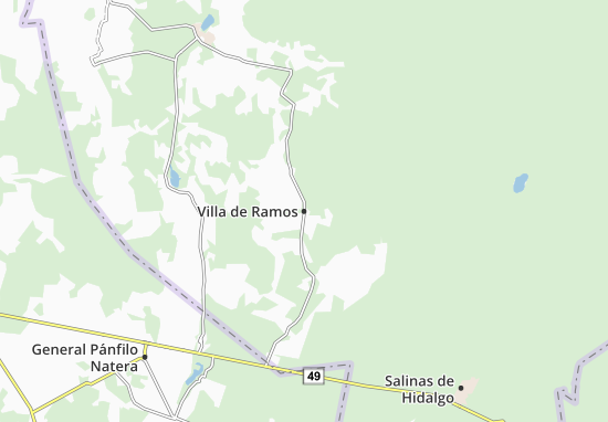 Kaart Plattegrond Villa de Ramos