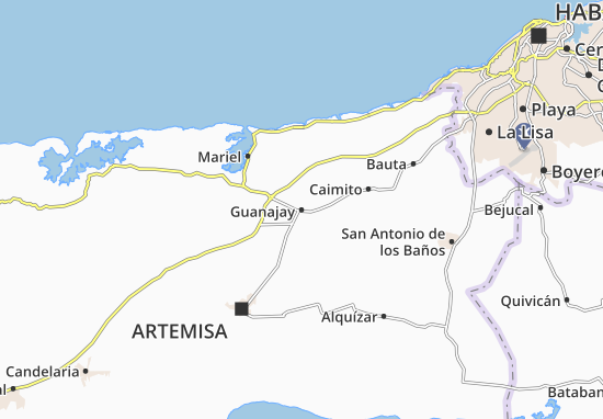Mapa Guanajay