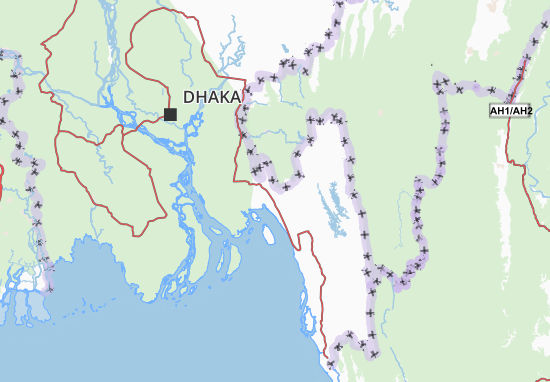 Carte-Plan Chittagong