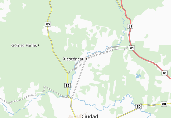 Kaart Plattegrond Xicoténcatl