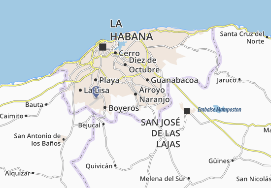Carte-Plan Arroyo Naranjo