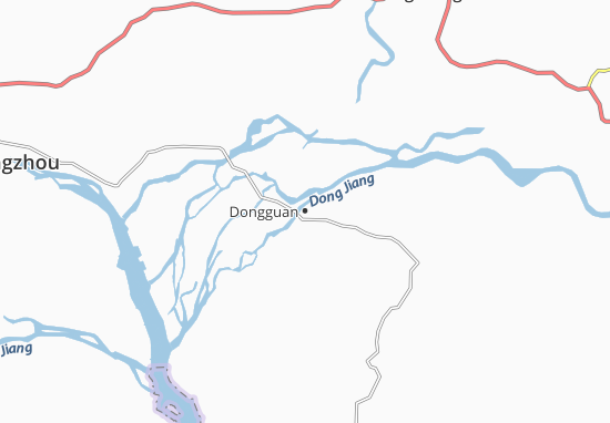 Mapa Dongguan