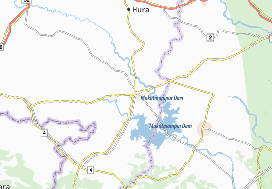 Karte Stadtplan Manbazar