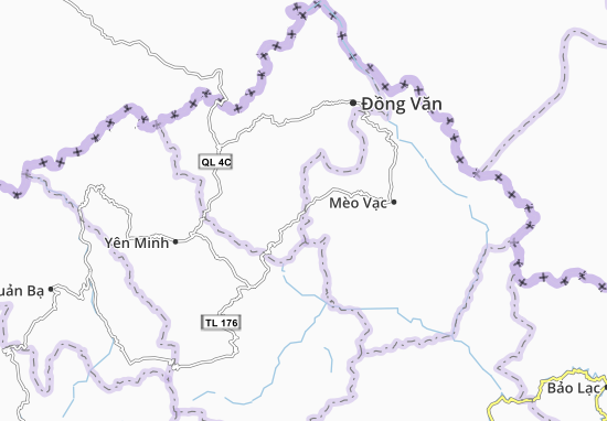 Karte Stadtplan Lũng Phìn